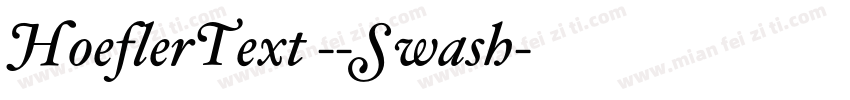 HoeflerText --Swash字体转换